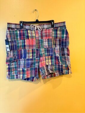 Polo by Ralph Lauren madras/Multicolor Pattern plaid Swim Shorts